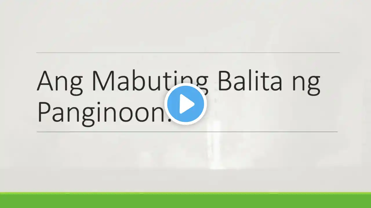 Mga Pagbasa para sa July 5, 2022 Tagalog Bible Reading