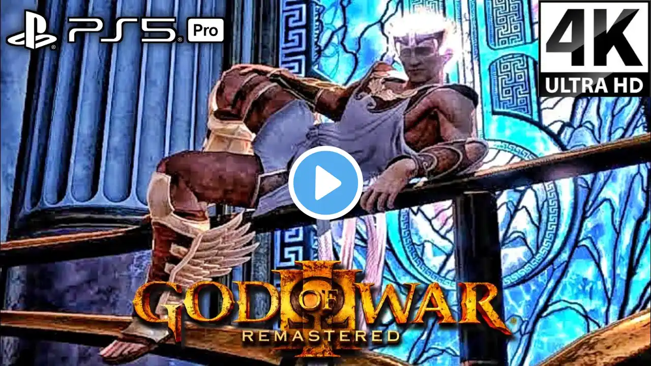 God of War 3 Remastered (PS5 Pro) - Kratos Vs Hermes Boss Fight (4K Ultra 60FPS)