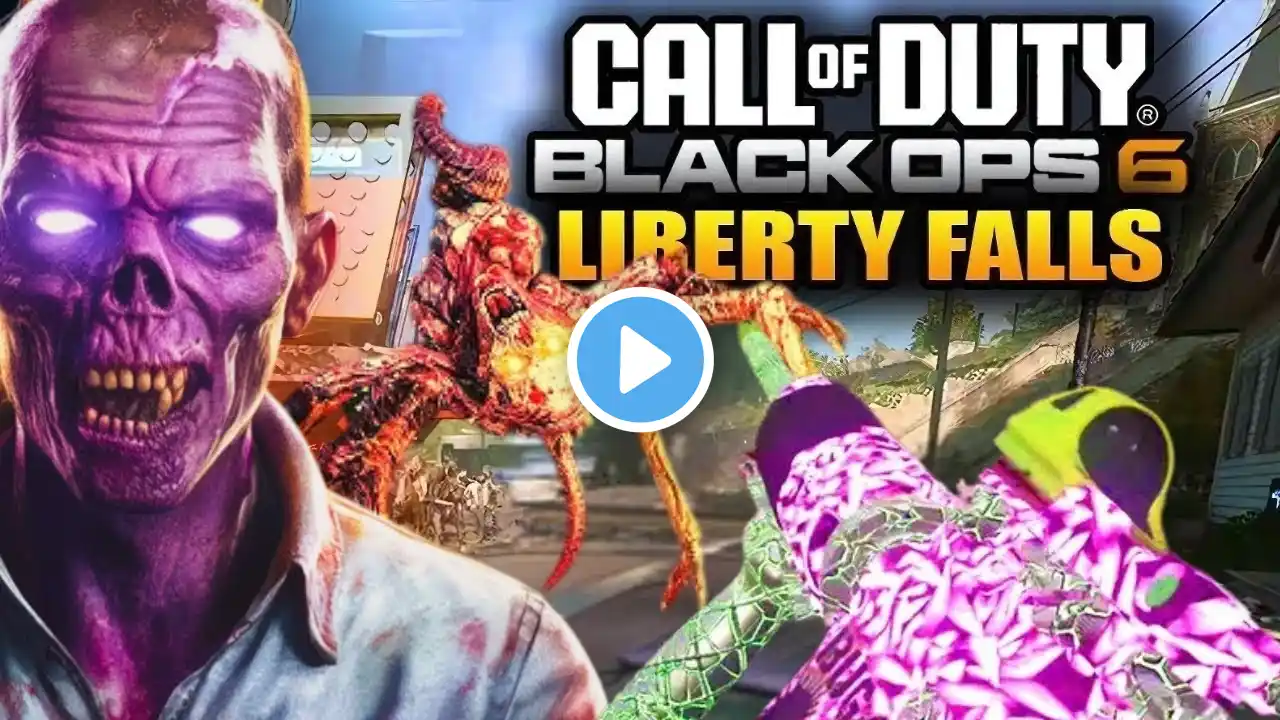 Liberty Falls Zombies Gameplay EXPLORED! - CALL OF DUTY  - NO COMMENTARY - COD Carnage