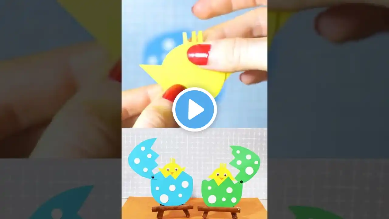 Easter Hatching Chick Paper Craft for Kids