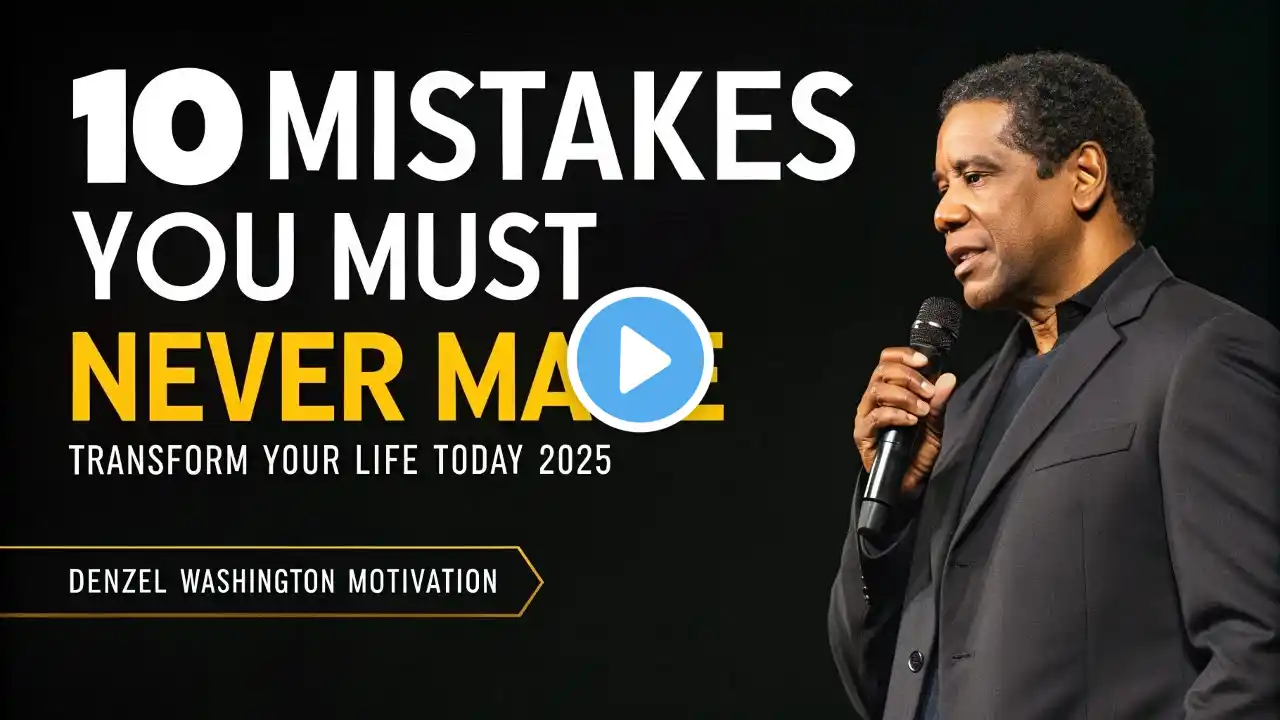 10 Mistakes You Must Never Make: Transform Your Life Today 2025  DENZEL WASHINGTON Best Motivational