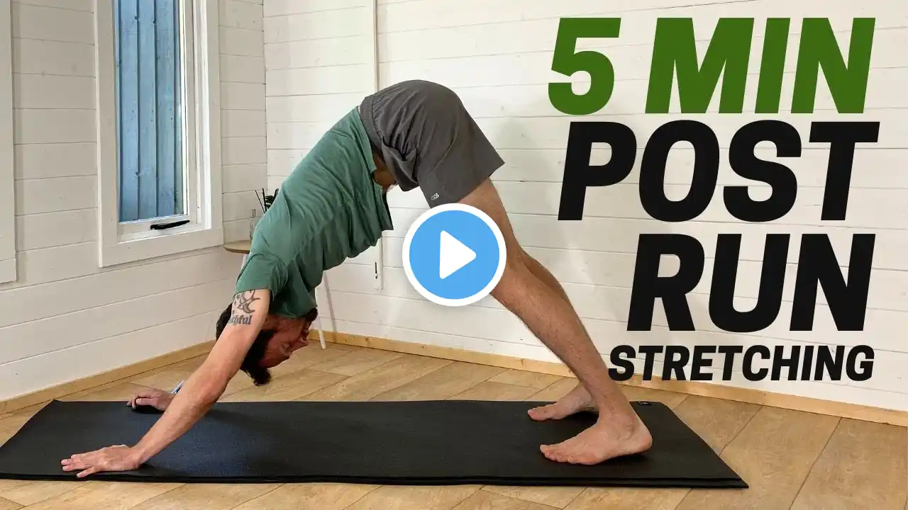 5 MIN Quick Post-Run Stretching Routine for Busy Runners