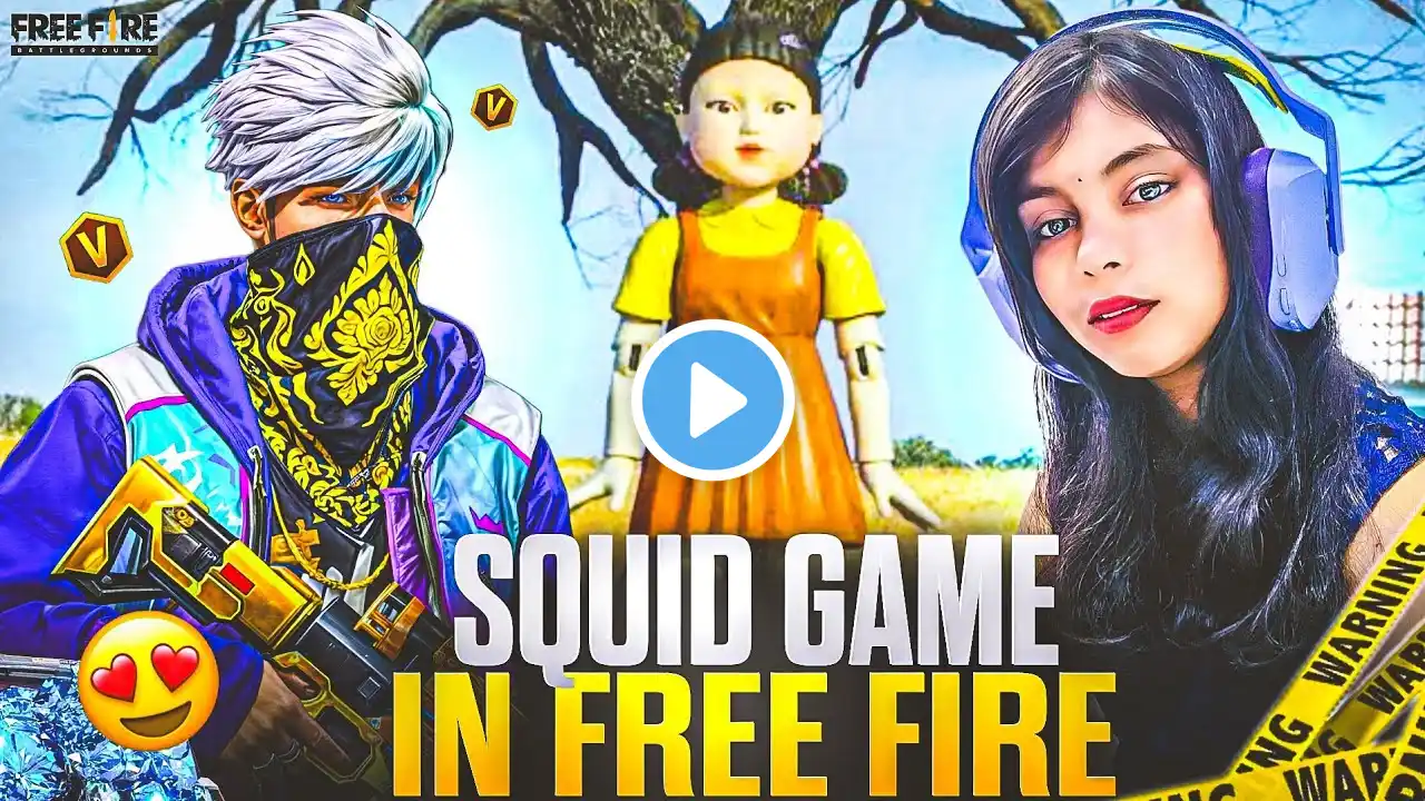 Squid Game In Free Fire 🔥  V Badge ID Got Banned 😭 Game Gone Worng 🥺 Garena Free fire