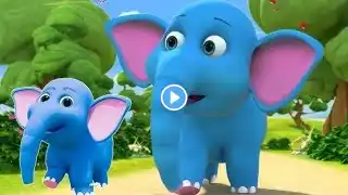 Ek Mota Hathi | एक मोटा हाथी | Hindi Rhymes For kids | Hindi Nursery Rhymes ‎@Poemschool