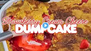 Strawberry Cream Cheese Dump Cake | Strawberry Cheesecake Dump Cake | Easy to Make  #dumpcake