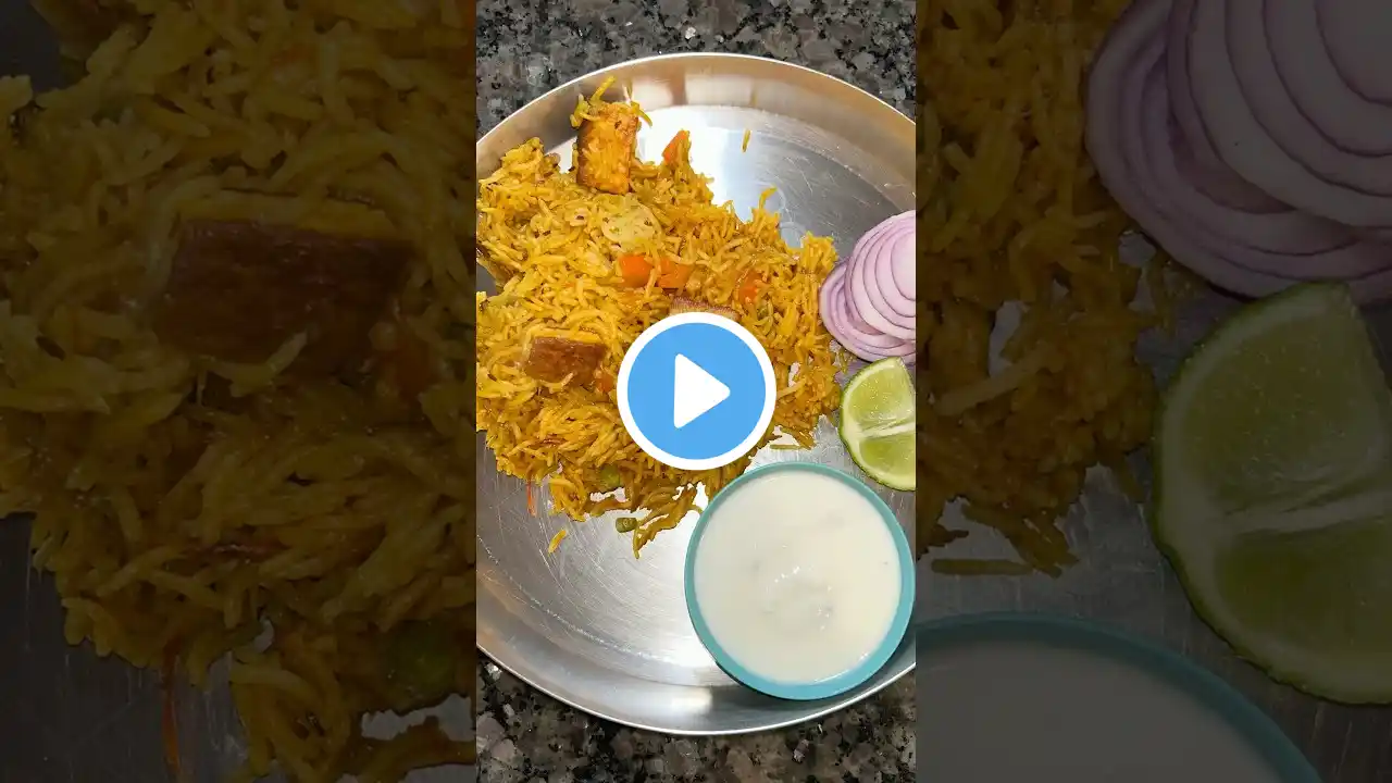 Quick & Easy Paneer Pulao #paneerpulao #paneerbiryani #paneer #paneerrecipe #food #shorts #ytshort