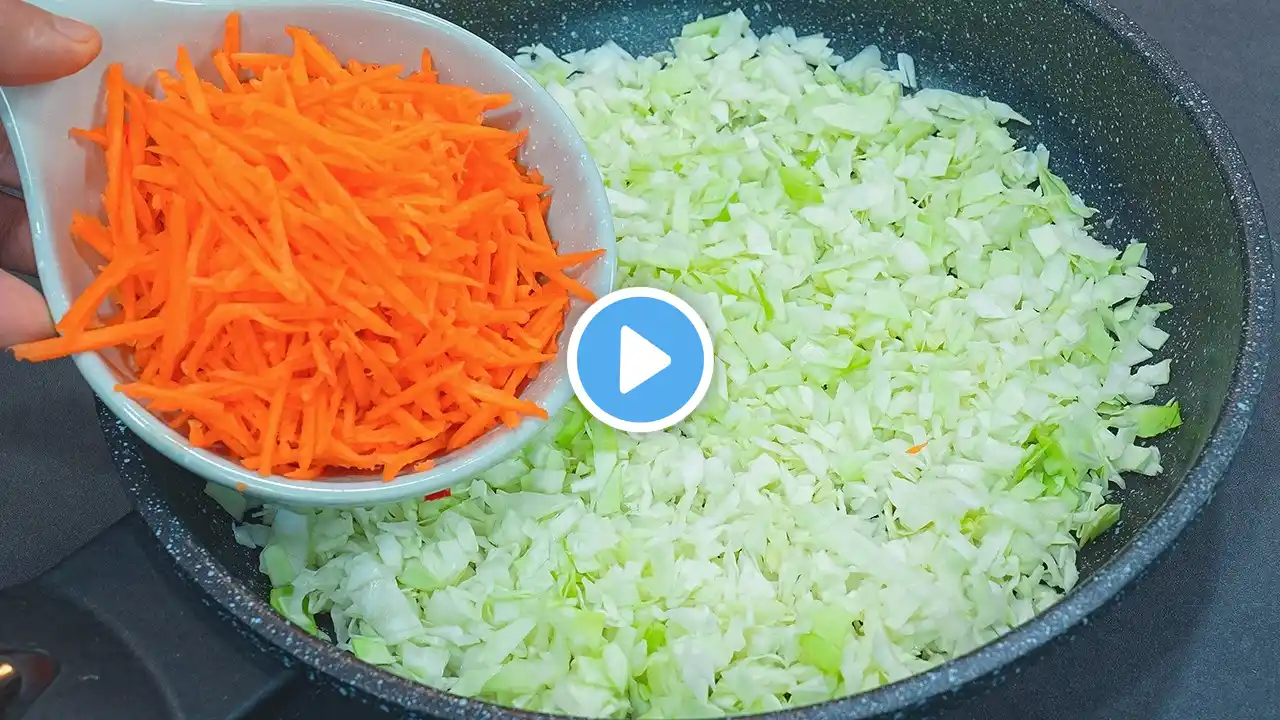 I Have Never Eaten such Delicious Cabbage, Carrot with eggs! TOP🔝2 Simple and Easy cabbage recipes