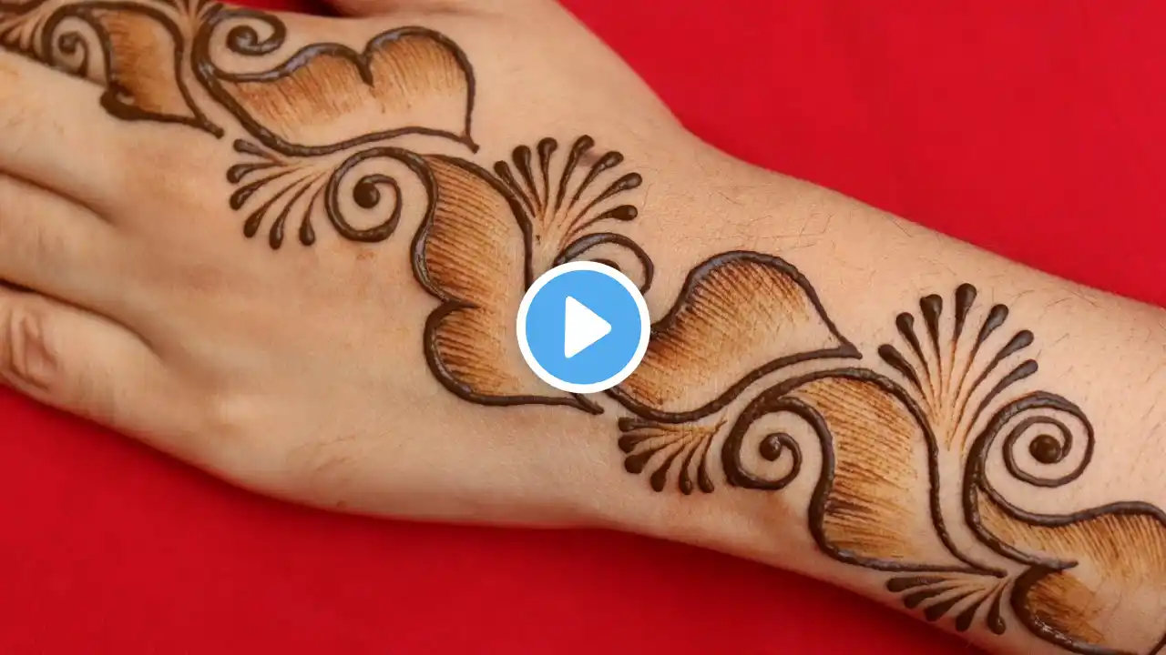 its very styilsh mehndi and easy mehndi designs || new arabic mehndi design | shaded mehndi designs