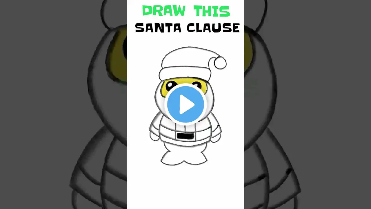 how to draw SANTA CLAUS step by step | with dimension #shorts  #drawing #art