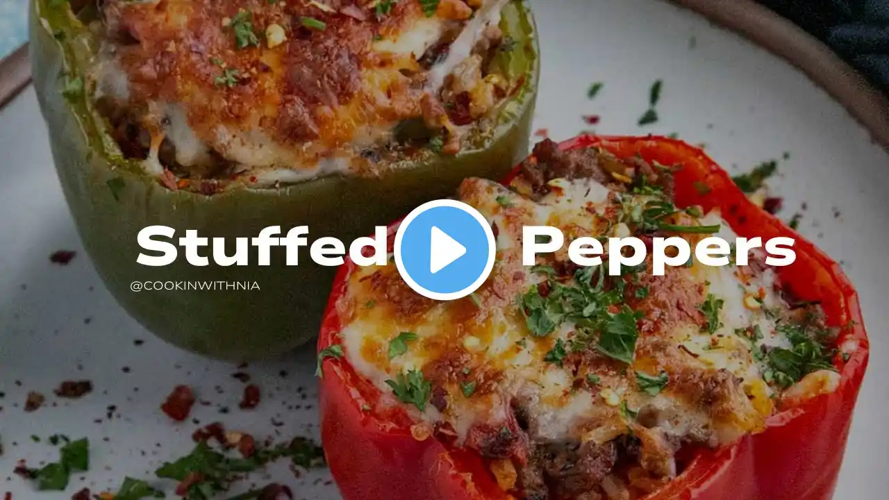 The BEST Cheesy Stuffed Peppers! Easy, Flavorful & So Satisfying!