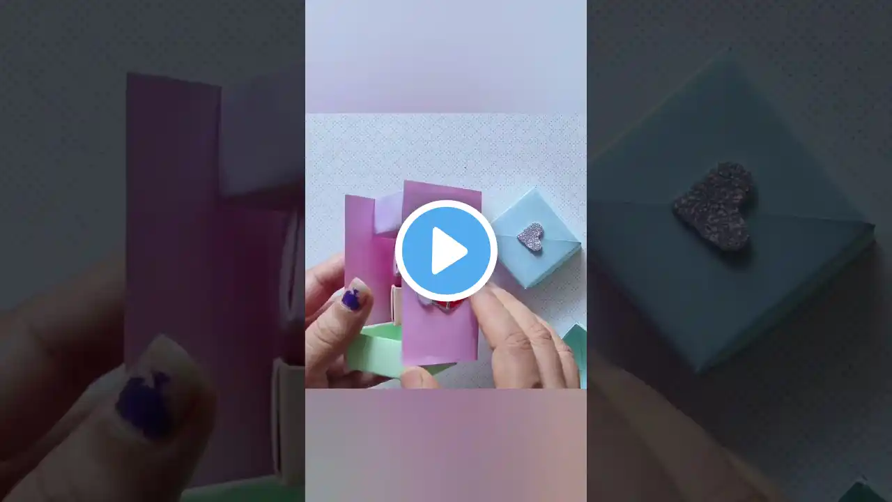DIY secret origami stepper box/how to make storage box/Easy paper crafts idea 💡/DIY desk organiser