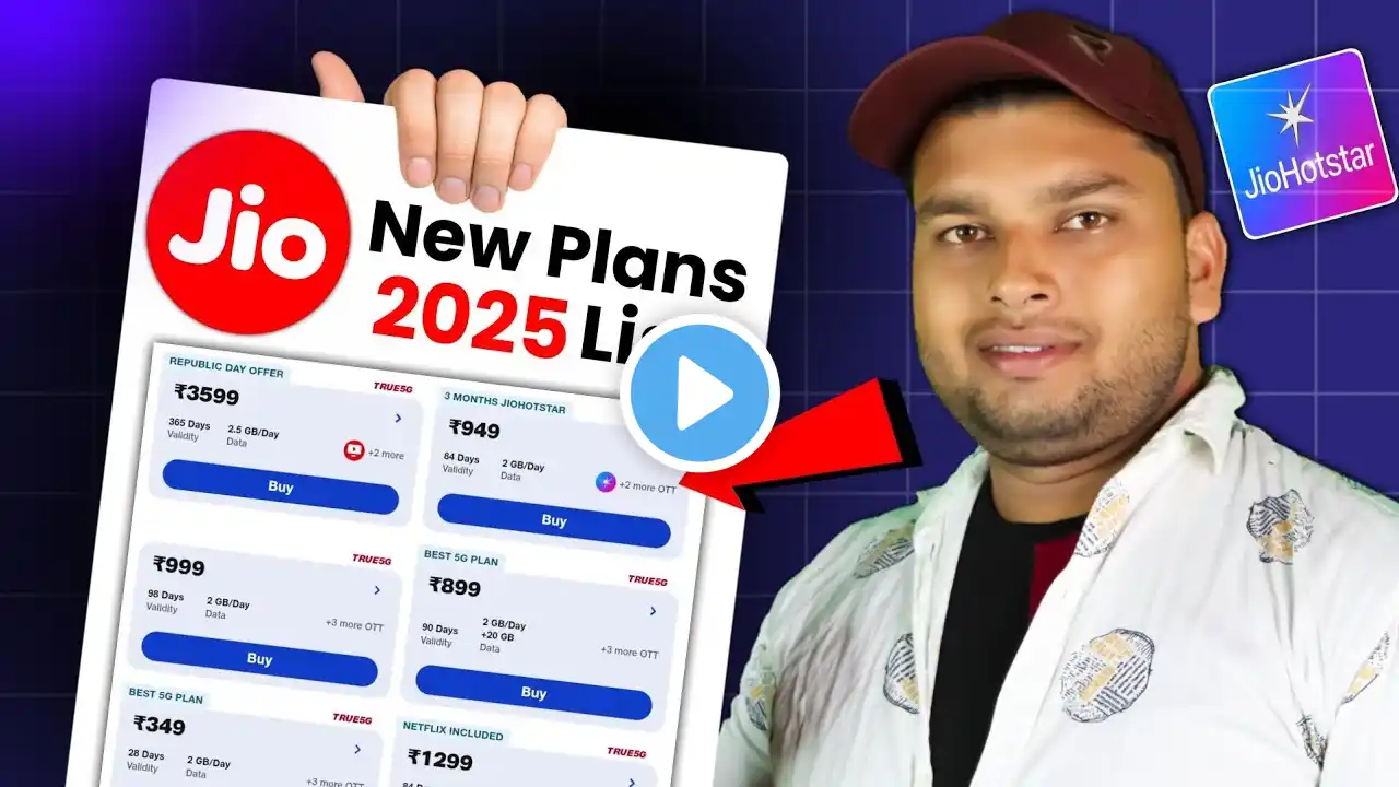 Jio New Recharge Plan 2025: Calling, SMS & Data Plans – Full Details!