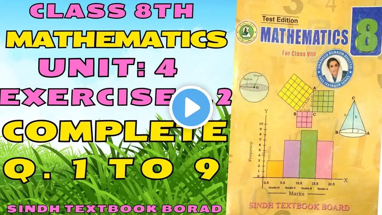 Exercise 4.2 Class 8 Mathematics Sindh textbook | Class viii Mathematics