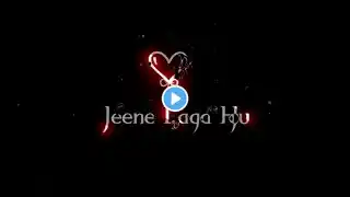 Jeene Laga Hoon Song Status |Main Yahan |Blackscreen status