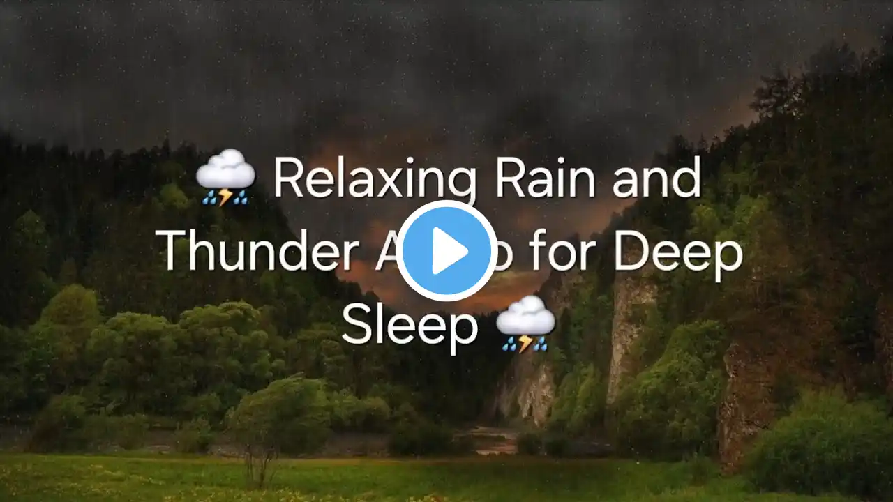 🌧️ Relaxing Rain and Thunder Sounds for Anxiety Relief, Meditation and Sleep 🌧️ #rainforest #ASMR