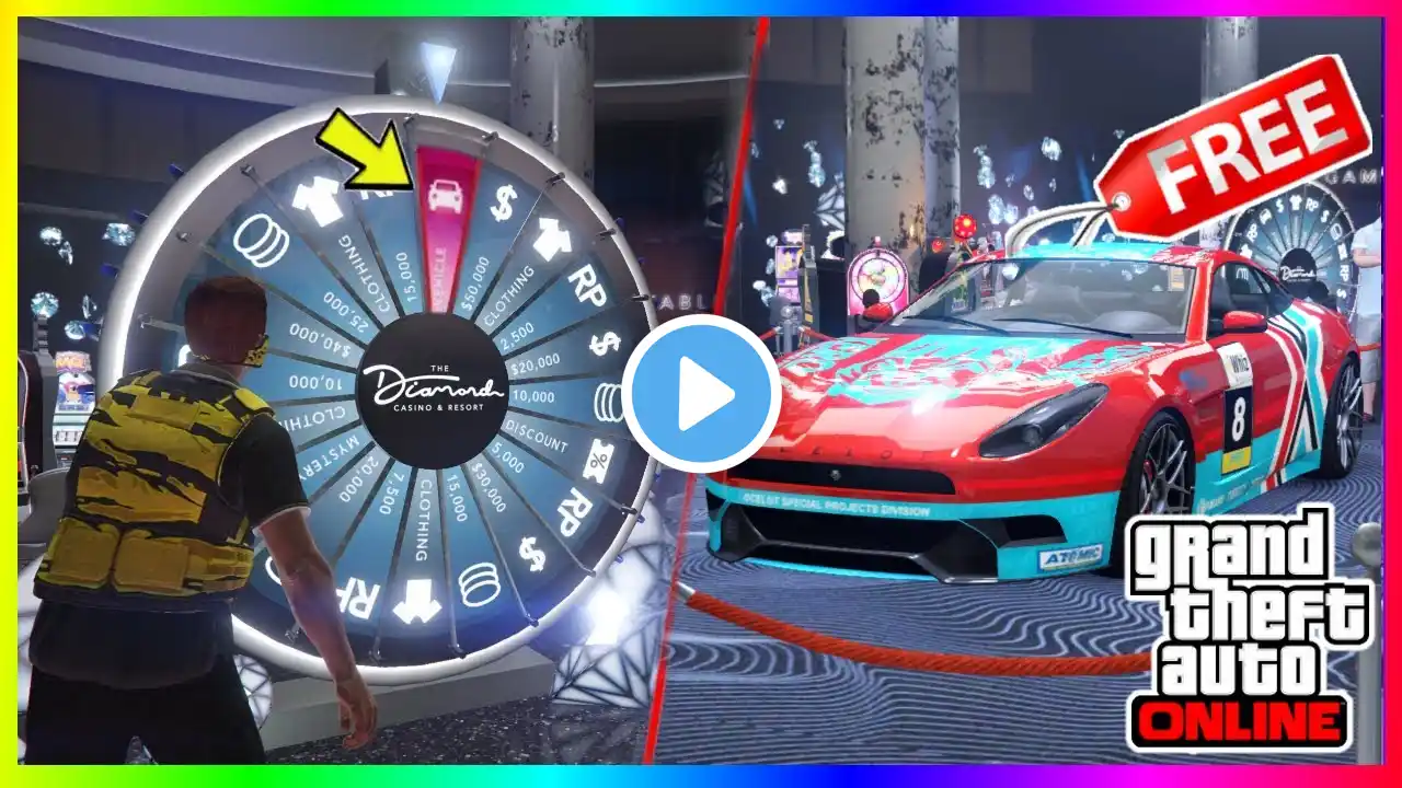 *EASY* HOW TO WIN THE PODIUM CAR EVERY SINGLE TIME IN GTA 5 ONLINE 2023 | LUCKY PODIUM WHEEL METHOD