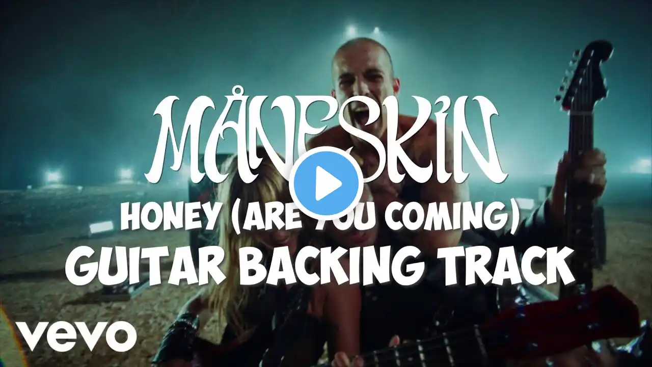 Måneskin - HONEY (ARE U COMING?) Guitar Backing Track 140BPM