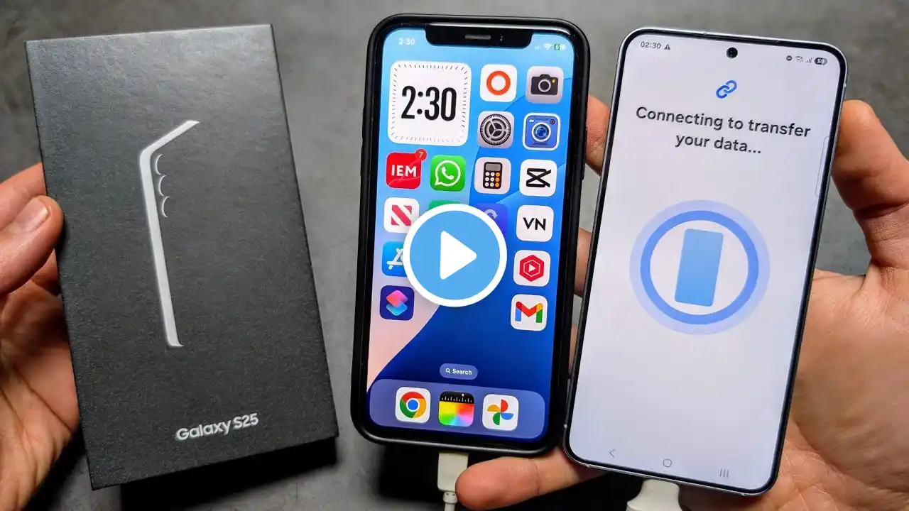 Transfer ALL Data from iPhone to Samsung Galaxy S25 / S25 Ultra