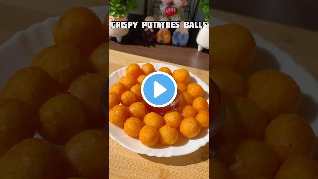 Trending recipe of mini potato balls #shorts #recipe #potato #snacks #viral #shortsfeed #trending