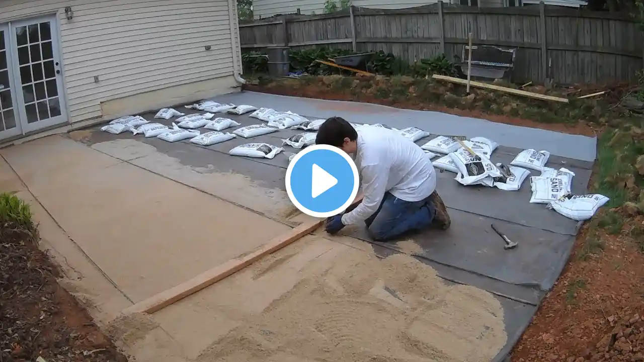 How to build a backyard paver patio all by yourself!