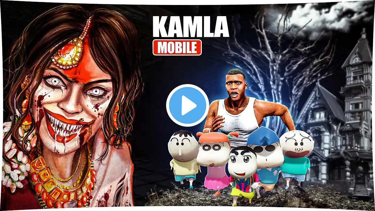 Franklin Saving Shinchan and His Friends From Kamla Mobile Indian horror in GTA 5 | GTAV Avengers