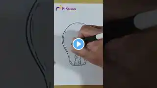 How to Draw a Light Bulb with Rays Easy in Less Than One Minutes