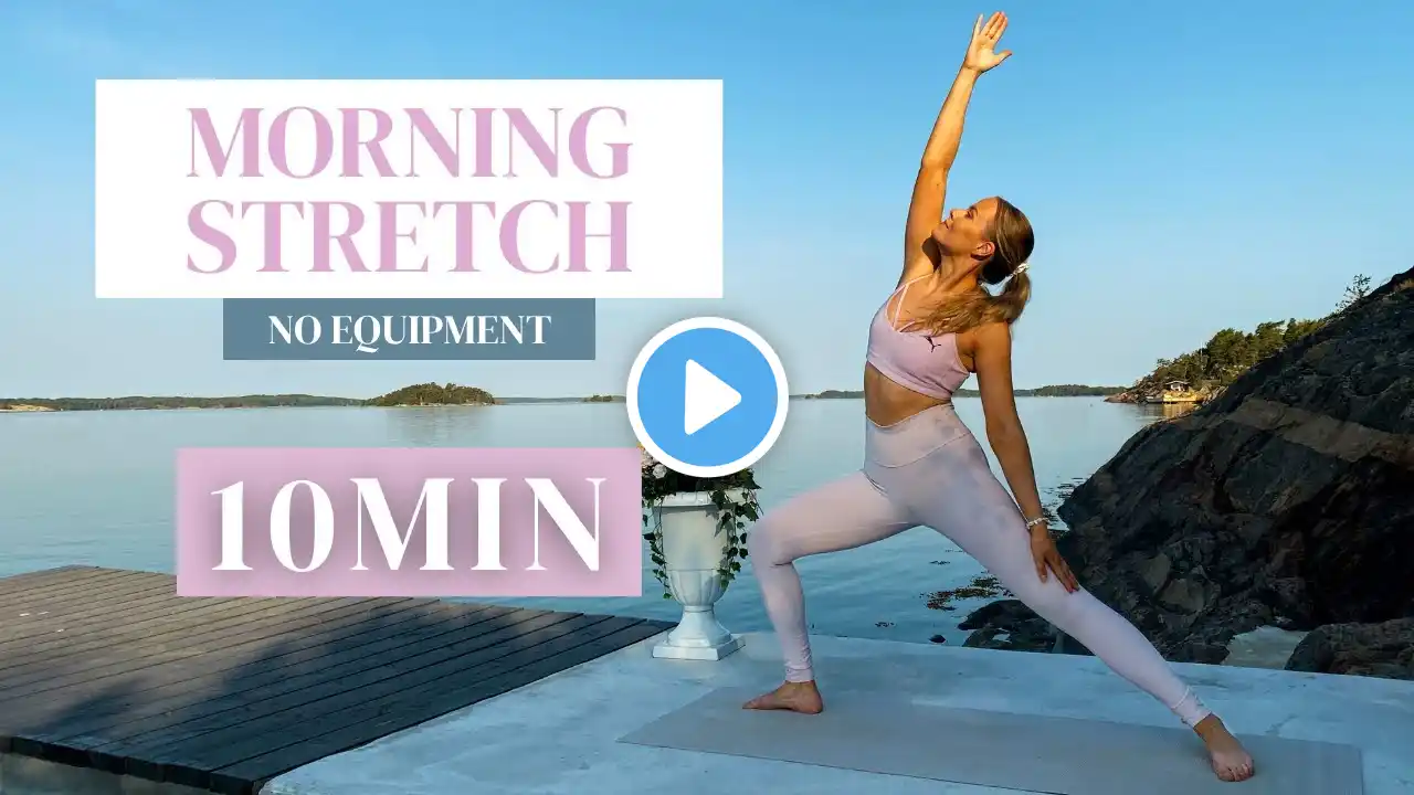 10MIN MORNING STRETCH - Simple Routine to Wake up and Feel Good, For Everyday