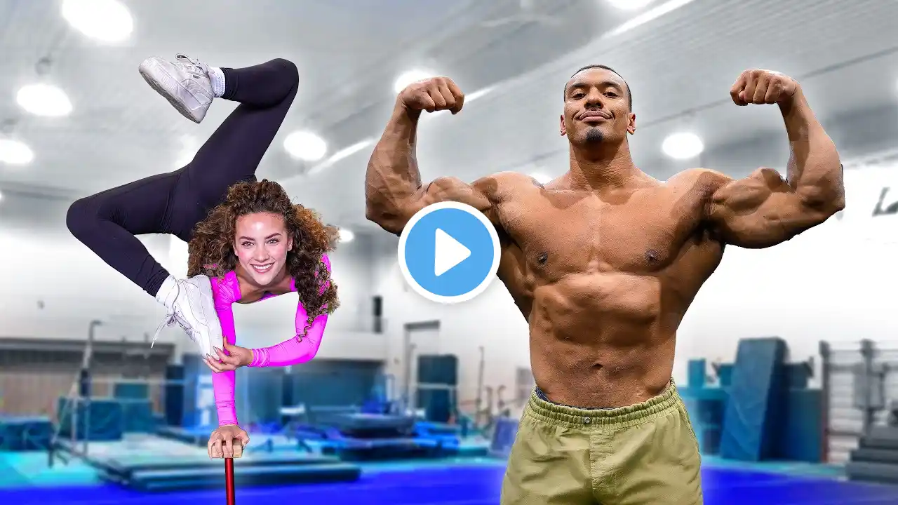 Who's Stronger?! BODYBUILDER or GYMNAST ft. @LarryWheels