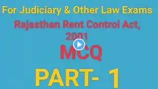 Rajasthan Rent Control Act 2001, rajasthan rent control act 2001 mcq,rajasthan rent control act MCQ