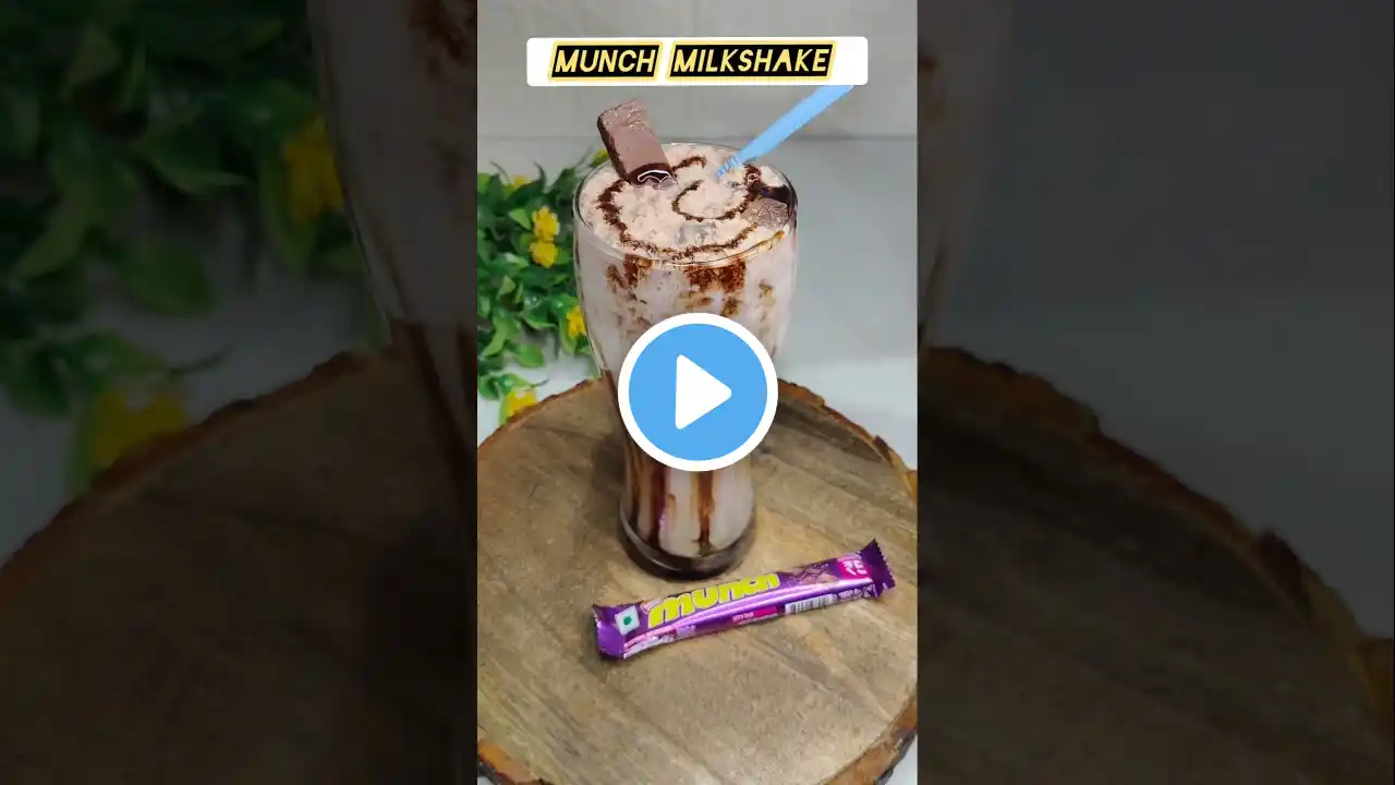 Munch Milkshake Recipe | Quick & Delicious Treat! #munch #chocolate #shortsfeed #shorts