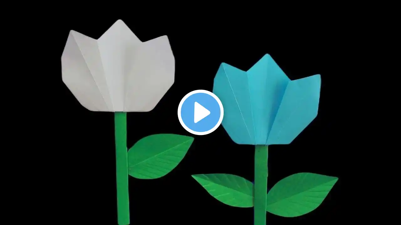 How to Make Easy Paper Roses 🌷 #flowers #origami #crafts