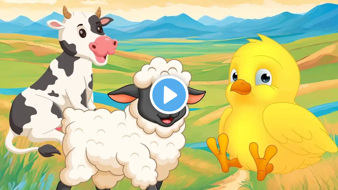 ABC Animal Song | Farm Animal Sounds Song | Cow, Pig, Chicken| Kids Animal Songs