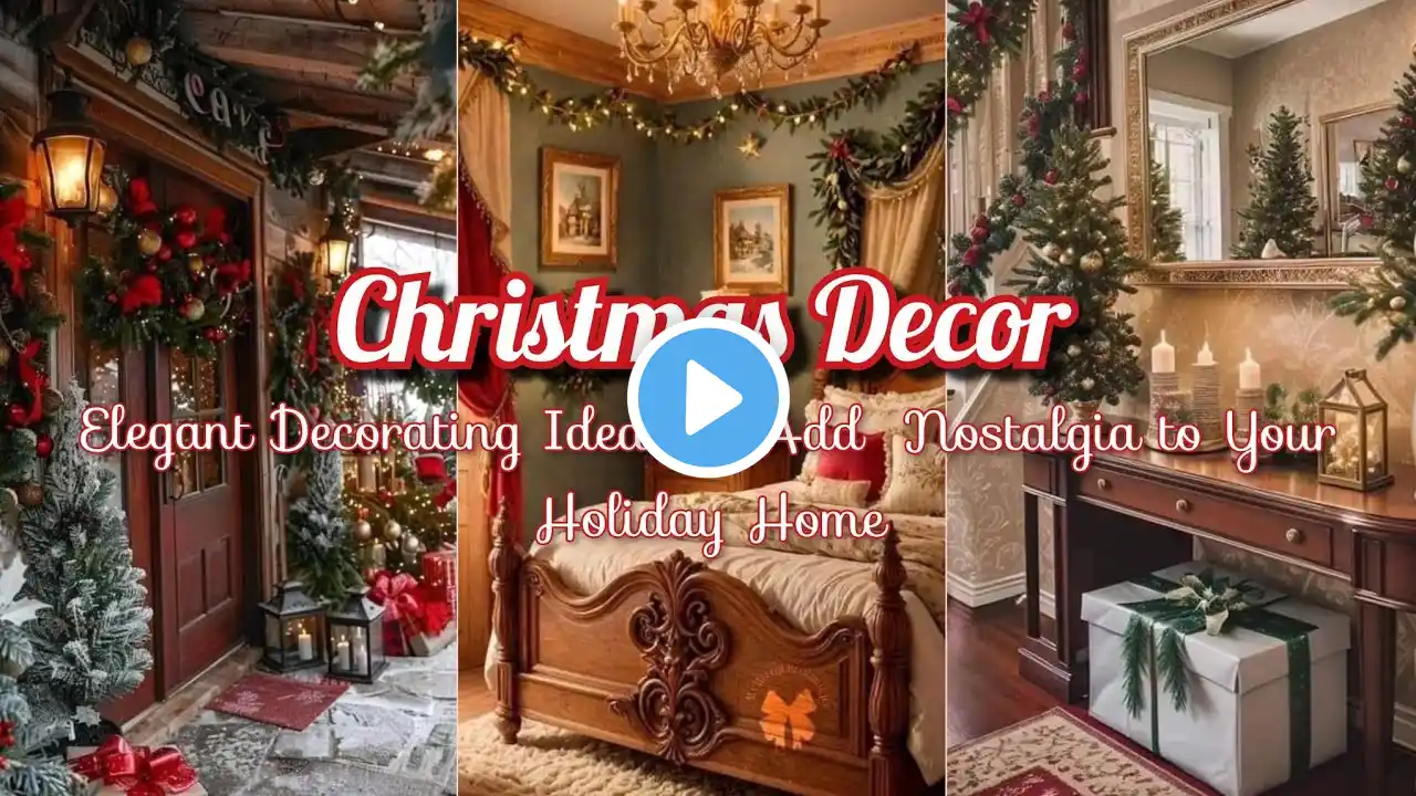 🌲Vintage Christmas Decor: Elegant Decorating Ideas to Add Warmth and Nostalgia to Your Holiday Home🌷