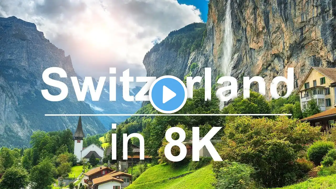 Rainy Day in SWITZERLAND 🌧️ Grindelwald 🇨🇭 4K Most Beautiful Villages Walking in the Rain