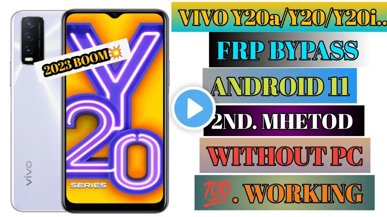 Vivo Y20/Y20g/Y20a/Y20s/Y20i FRP UNLOCK(without pc)100% Working All ViVO Phone Vivo/ Y20a Frp Bypass