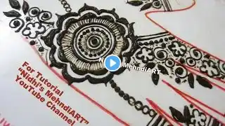 Stylish Gulf Dubai Style Floral Henna Mehndi Design Tutorial for Back Hand