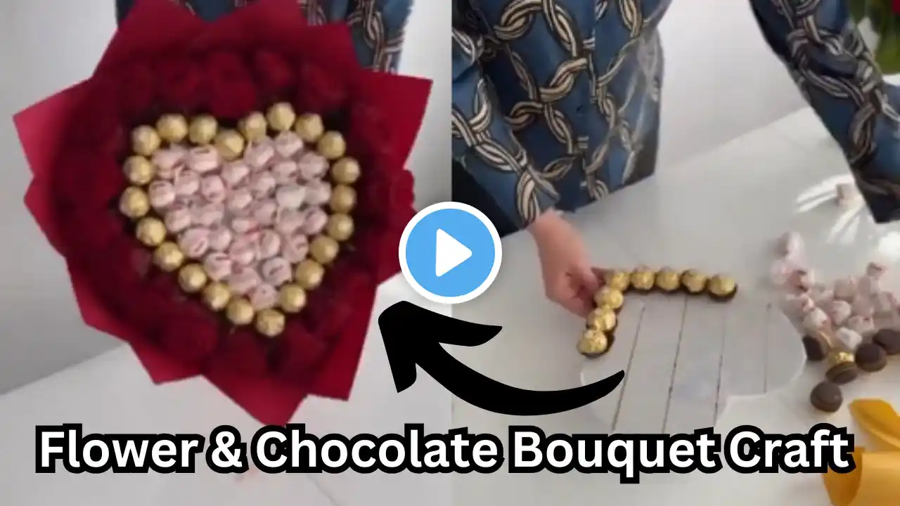 Flower & Chocolate Bouquet Craft | Stunning DIY Gift Ideas | Trending 2025