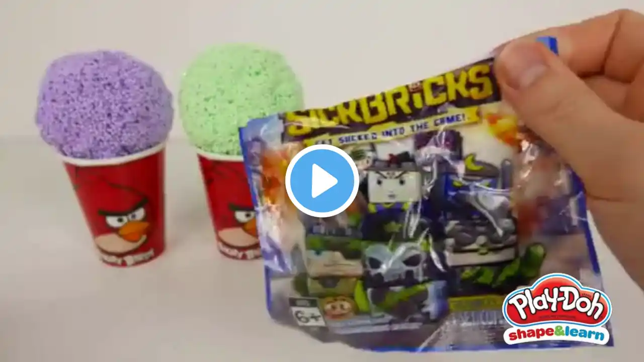 Angry Birds Play Foam Surprise Eggs Paw Patrol Sick Bricks Marvel Avengers Blind Bag Peppa Pig