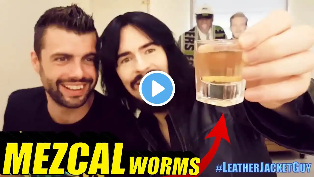 Irish People TRY Mexican Mezcal Worms For The First Time!! #shorts