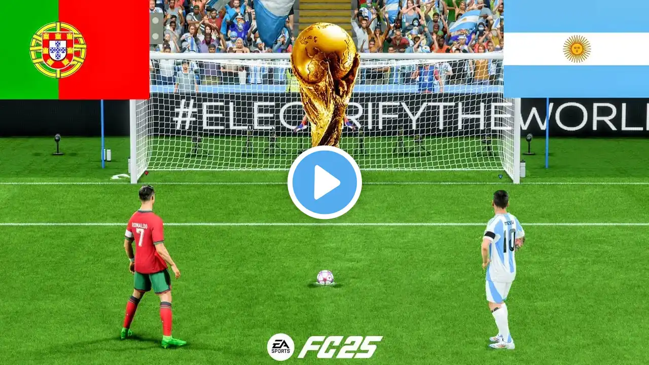 PORTUGAL VS ARGENTINA | WORLD CUP FINAL 2026 | RONALDO VS MESSI | FC 25 PENALTY SHOOTOUT - PS5