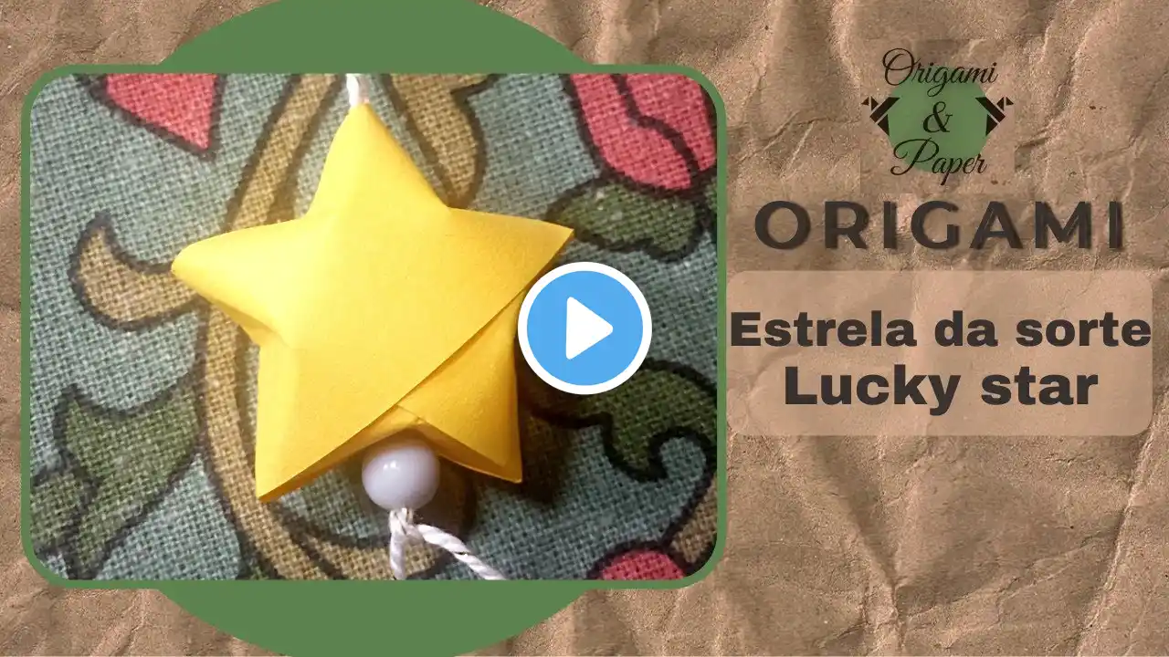 Christmas tree ornament: como fazer uma estrela da sorte / how to make a lucky star