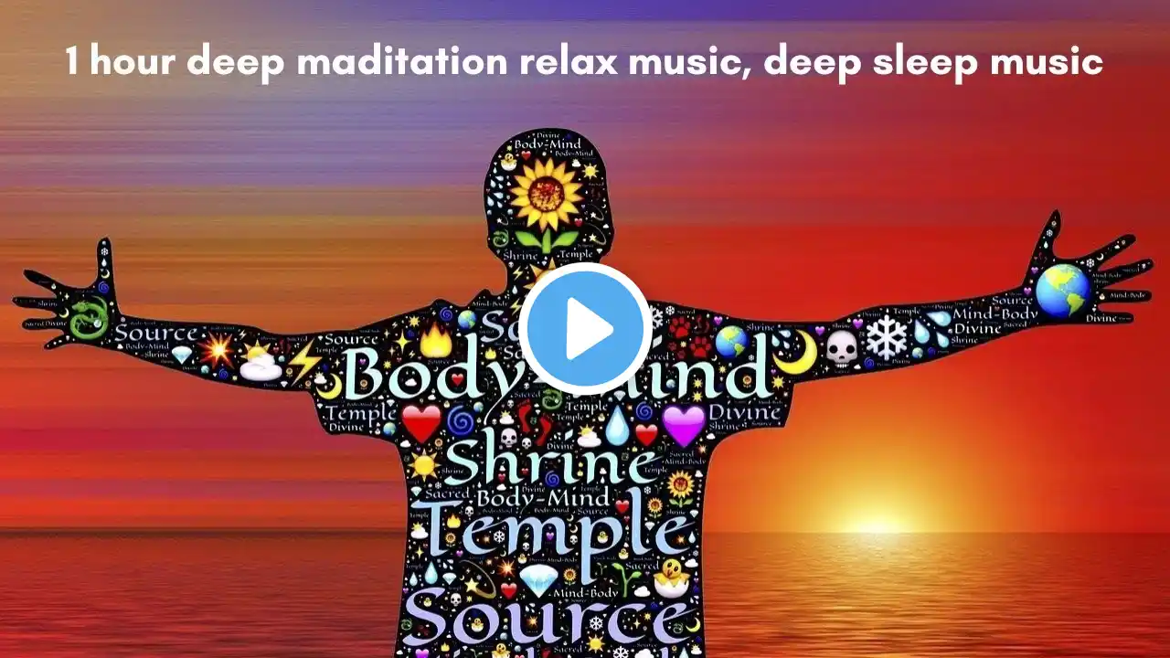 1 hour deep maditation relax music, deep sleep music #sleep