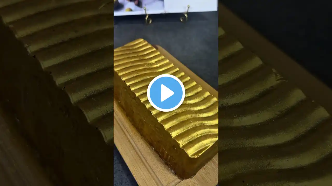 Gold Dubai Chocolate 🍫 Viral ASMR chocolate ✨#asmr #asmrsounds #viralshort