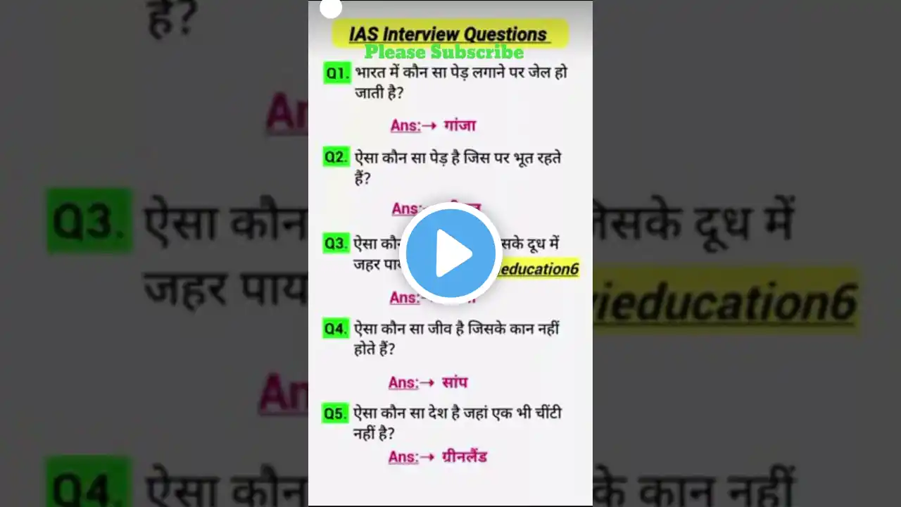 UPSC interview #gk ke questions #viralshort #ytshorts #short #trending #trendingvideo #ias #gk