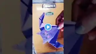 Origami Flapping Bat | Moving Paper Toy For Kids | #shorts#short#ytshorts #viral#trending