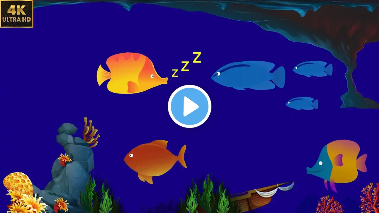 8 HOURS Lullaby for Babies To Go To Sleep nursery rhymes Aquarium Fish Sleep & Relaxing music#sleep