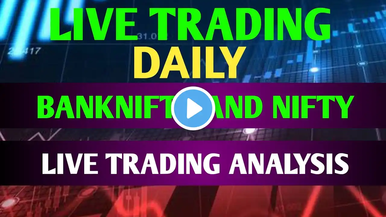 Live trading|Banknifty and Nifty50 analysis|Option trading|Trade with Chart