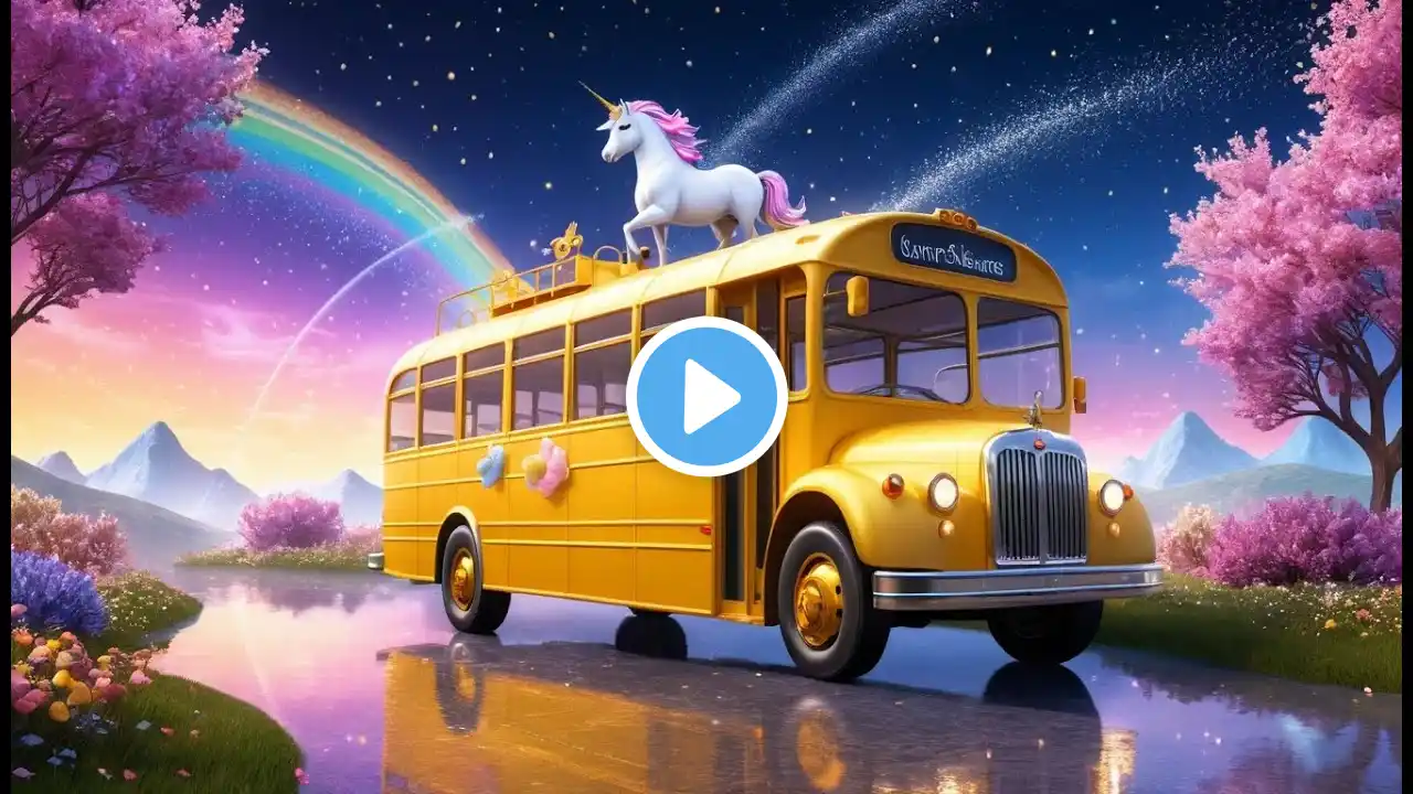 The Unicorn on the Bus – Sparkle Road | Popular Nursery Rhyme | Educational Kids Songs