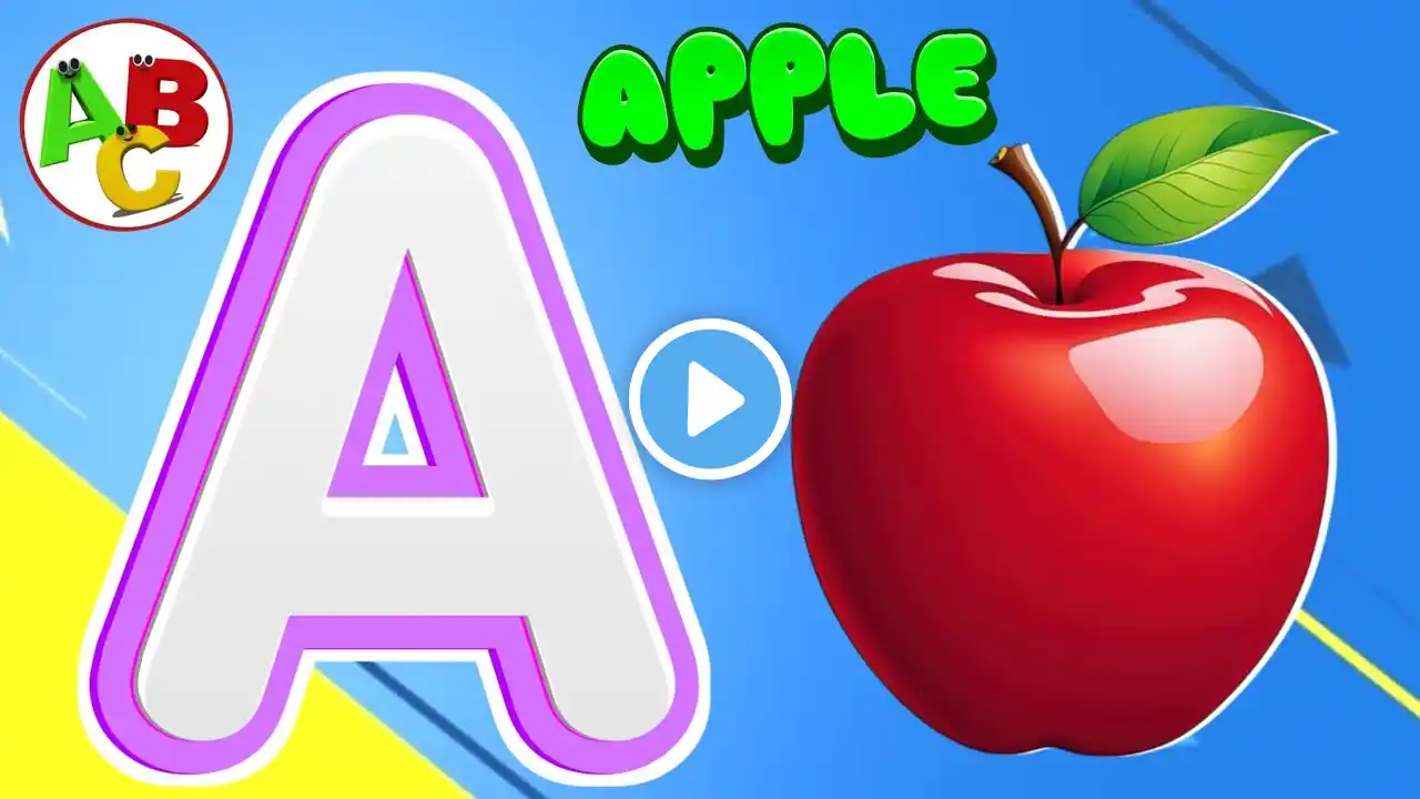 A for Apple ๐ | ABC Phonics Song ๐ถ | Alphabet Song for Kids | Learn ABCD | Nursery Rhymes