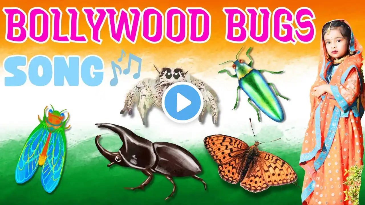 Bollywood Bugs! Fun Kids Song to Learn Insect Names | English Learning | Educational Music